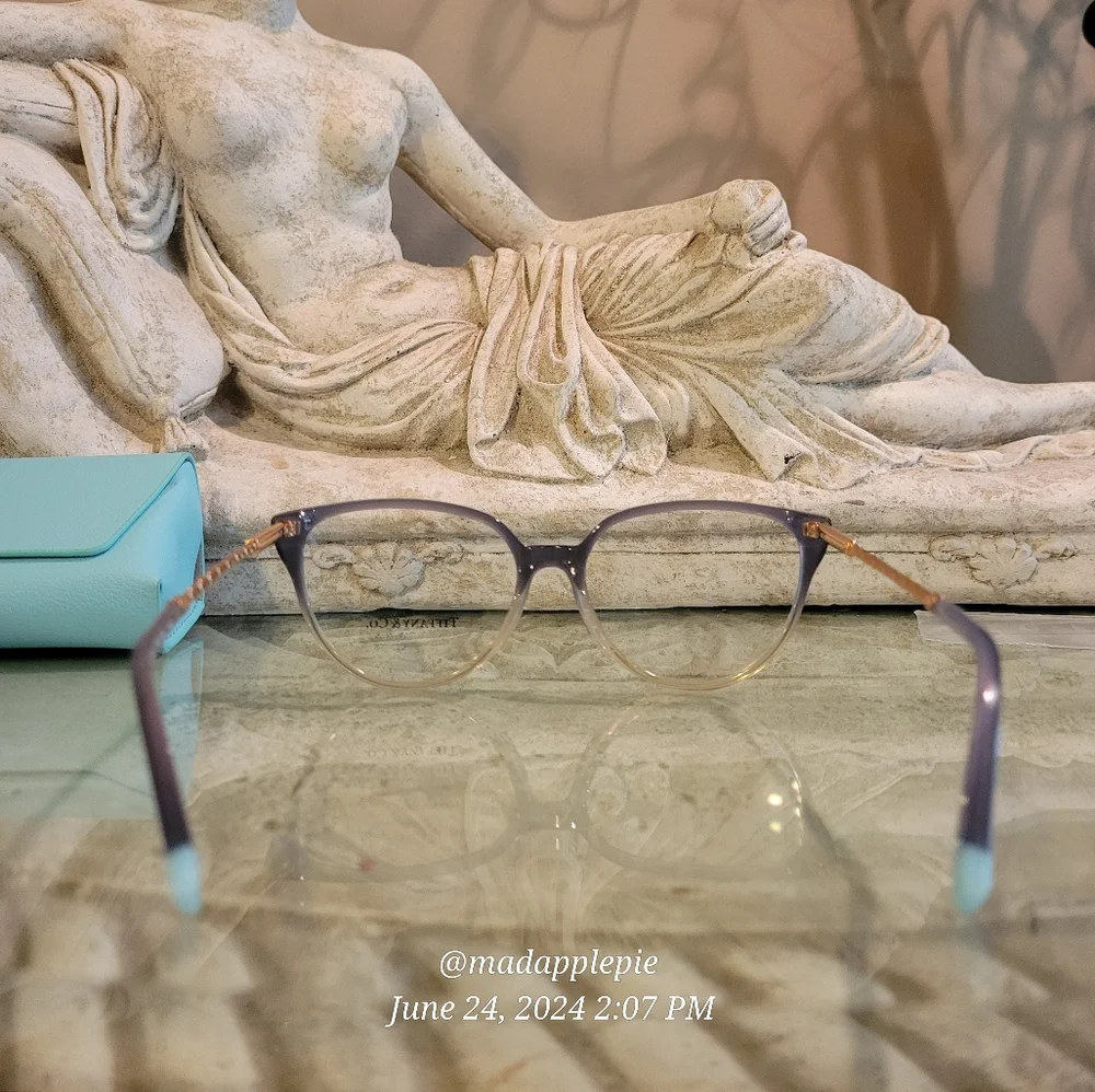 Tiffany & Co TF 2206 Cat Eye Perscription Frames Only Rubedo Ombre Luxury #104
